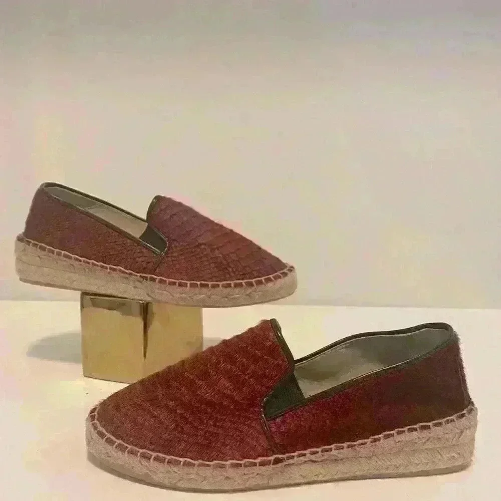 Zara size 7.5 espadrille. Worn once! Snake skin